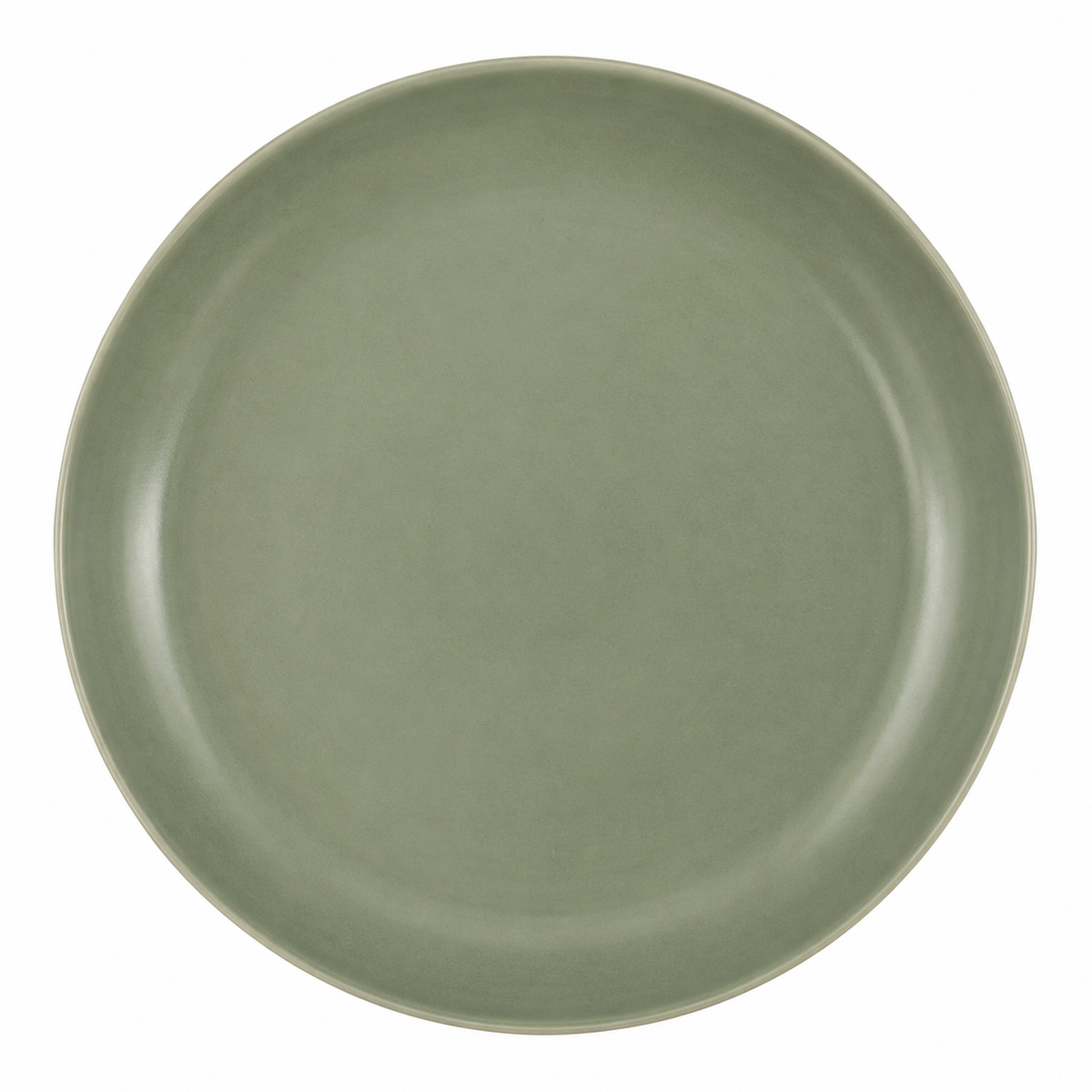 Shopaverly Sage Green Ceramic Dinner Plate – Elegant Modern Tableware