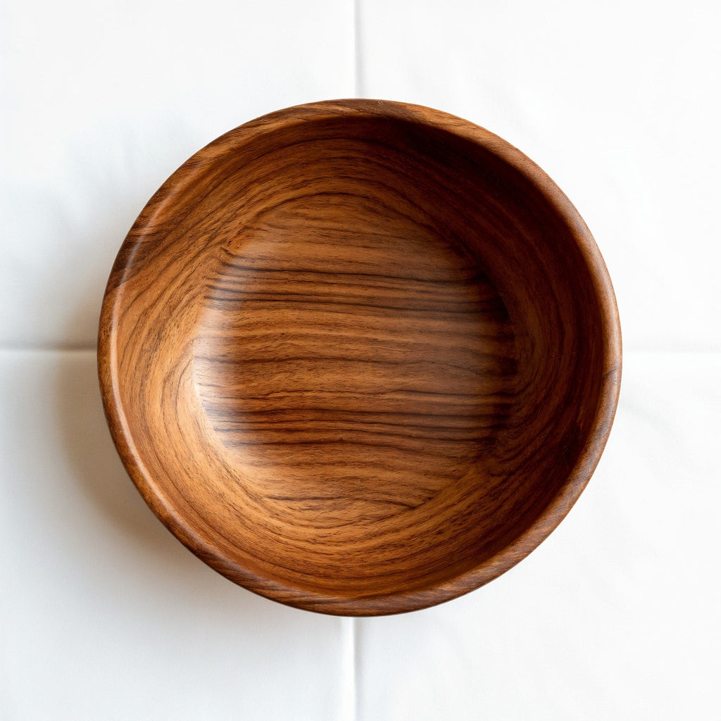 Shopaverly Walnut Wood Bowl Matte Finish