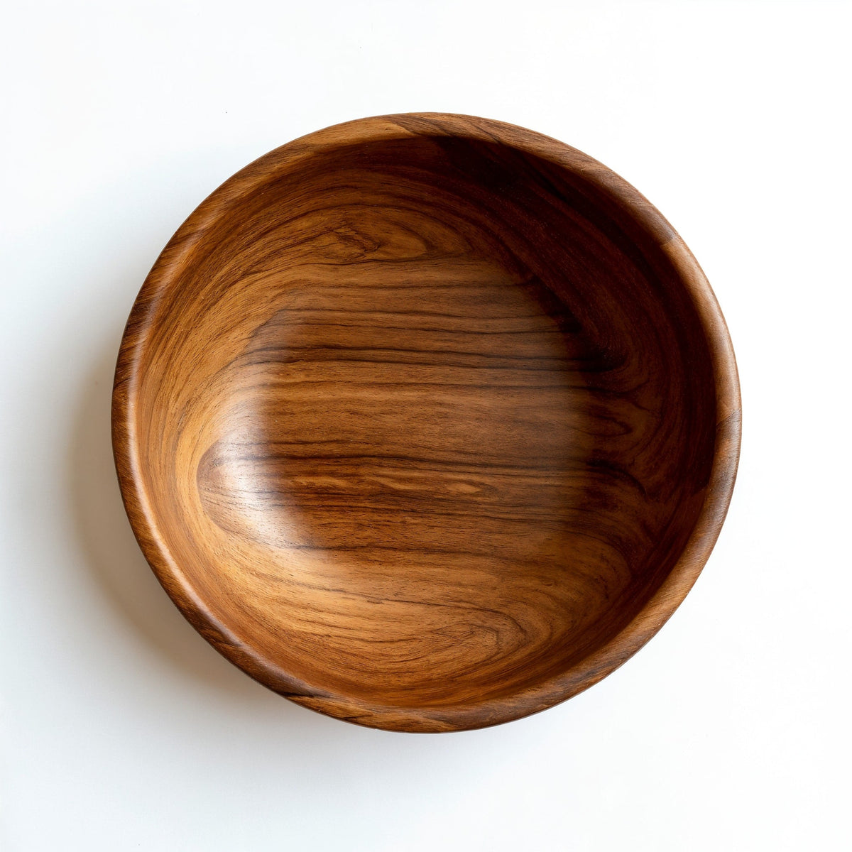 Shopaverly Walnut Wood Bowl Matte Finish
