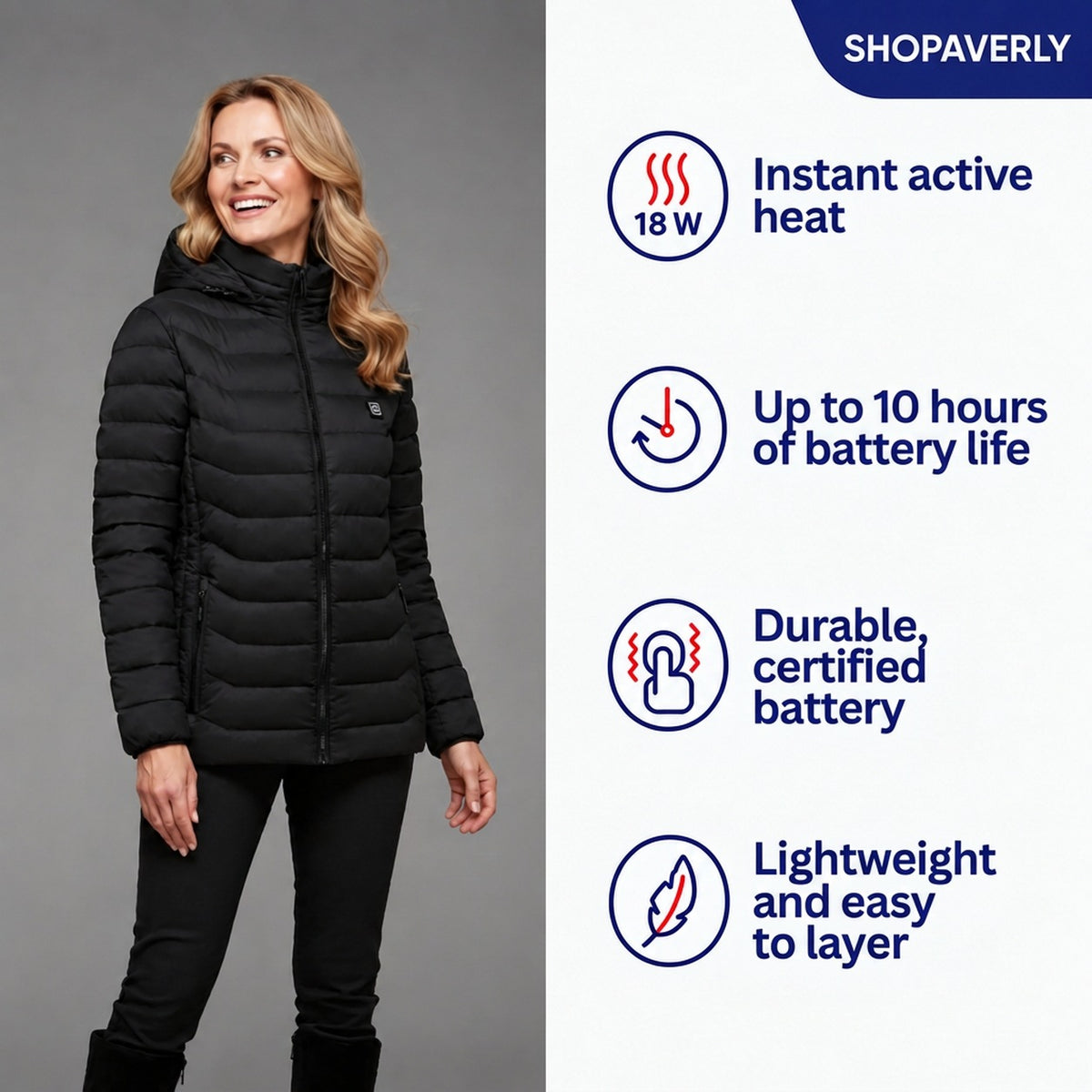 Shopaverly X Women's Heated Jacket