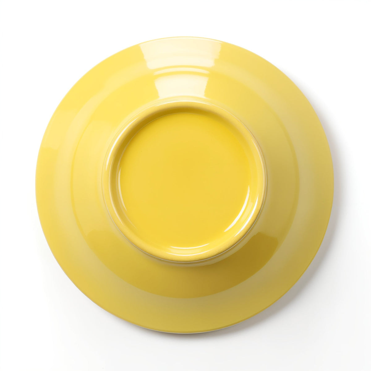 SHOPAVERLY Yellow Semi-Matte Ceramic Bowl