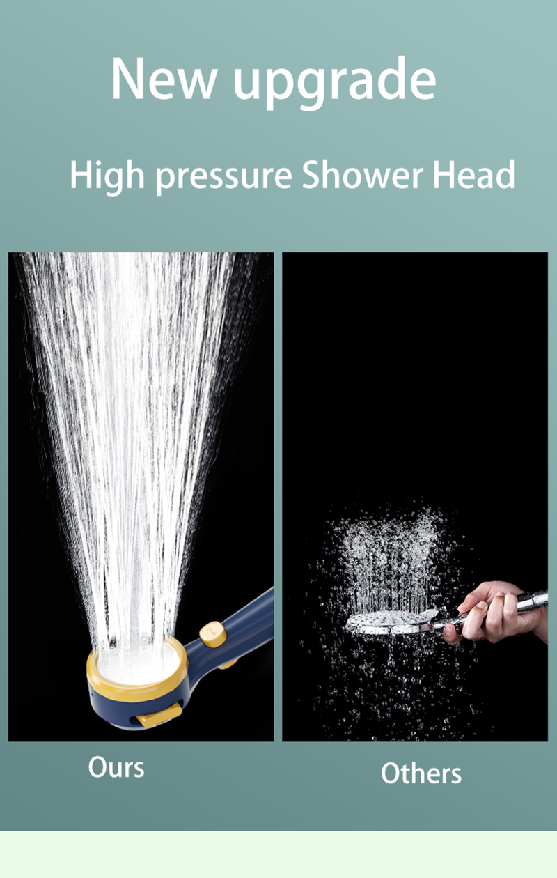 Shower Head with Built-In Temperature Display
