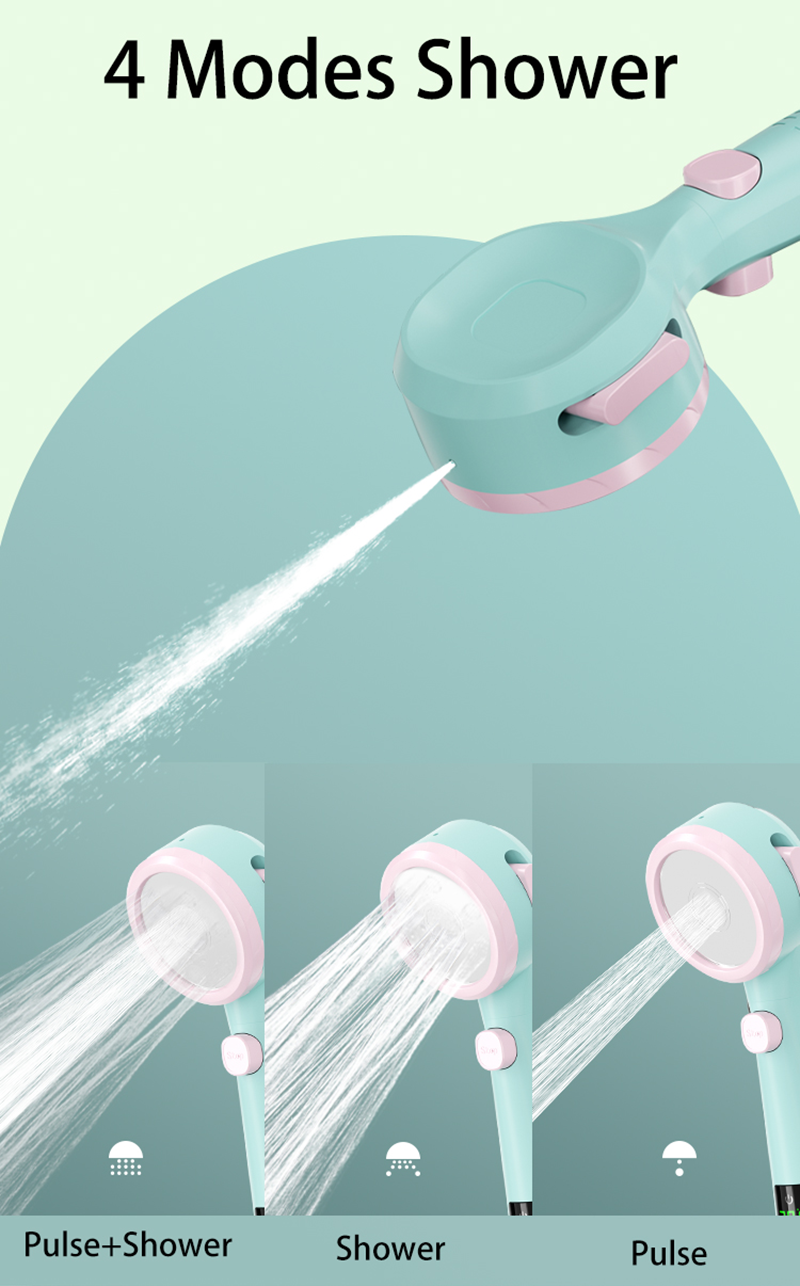 Shower Head with Built-In Temperature Display