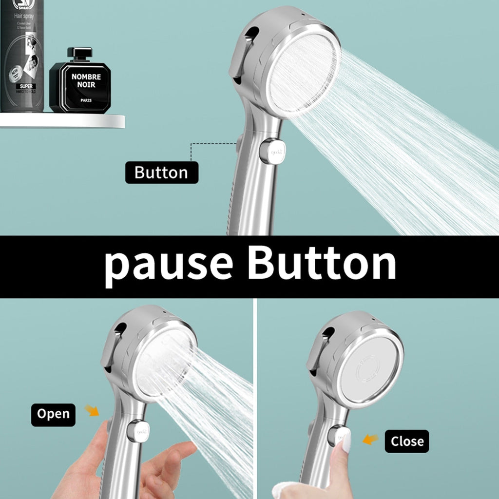 Shower Head with Built-In Temperature Display