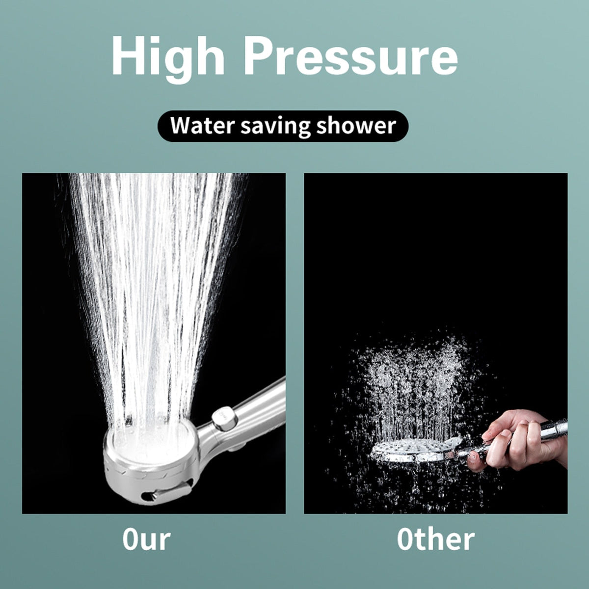 Shower Head with Built-In Temperature Display