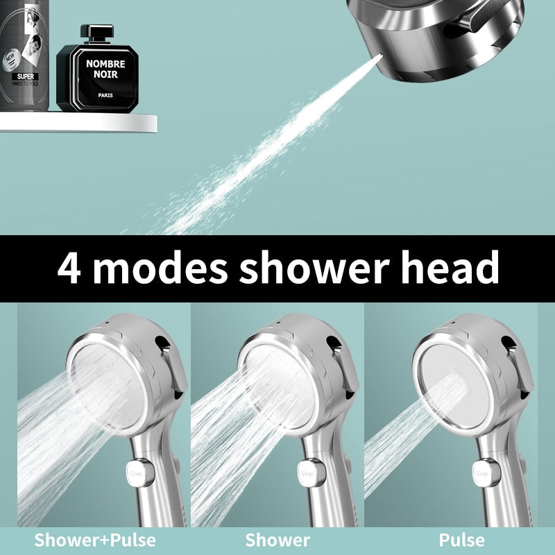 Shower Head with Built-In Temperature Display
