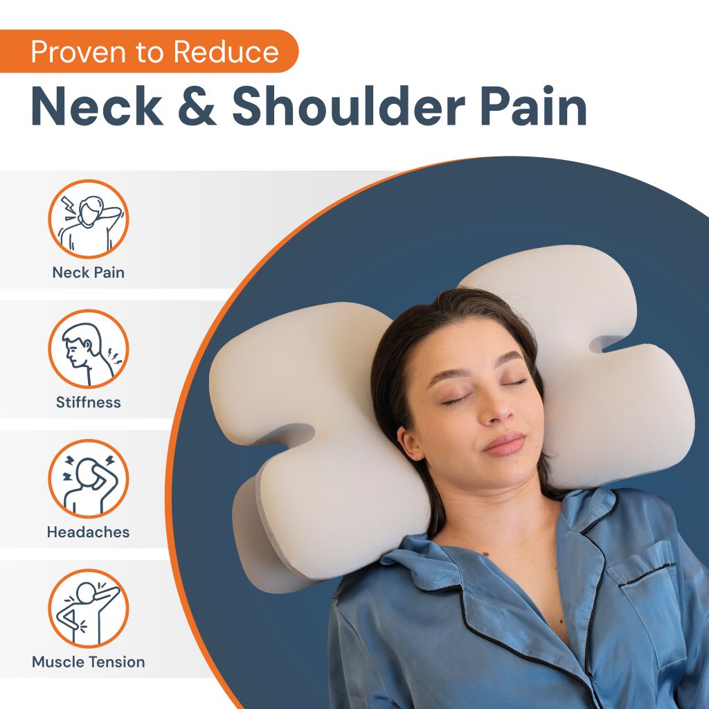 Side Sleeper Pillow – Ergonomic Memory Foam for Neck Pain Relief & Comfortable Sleep