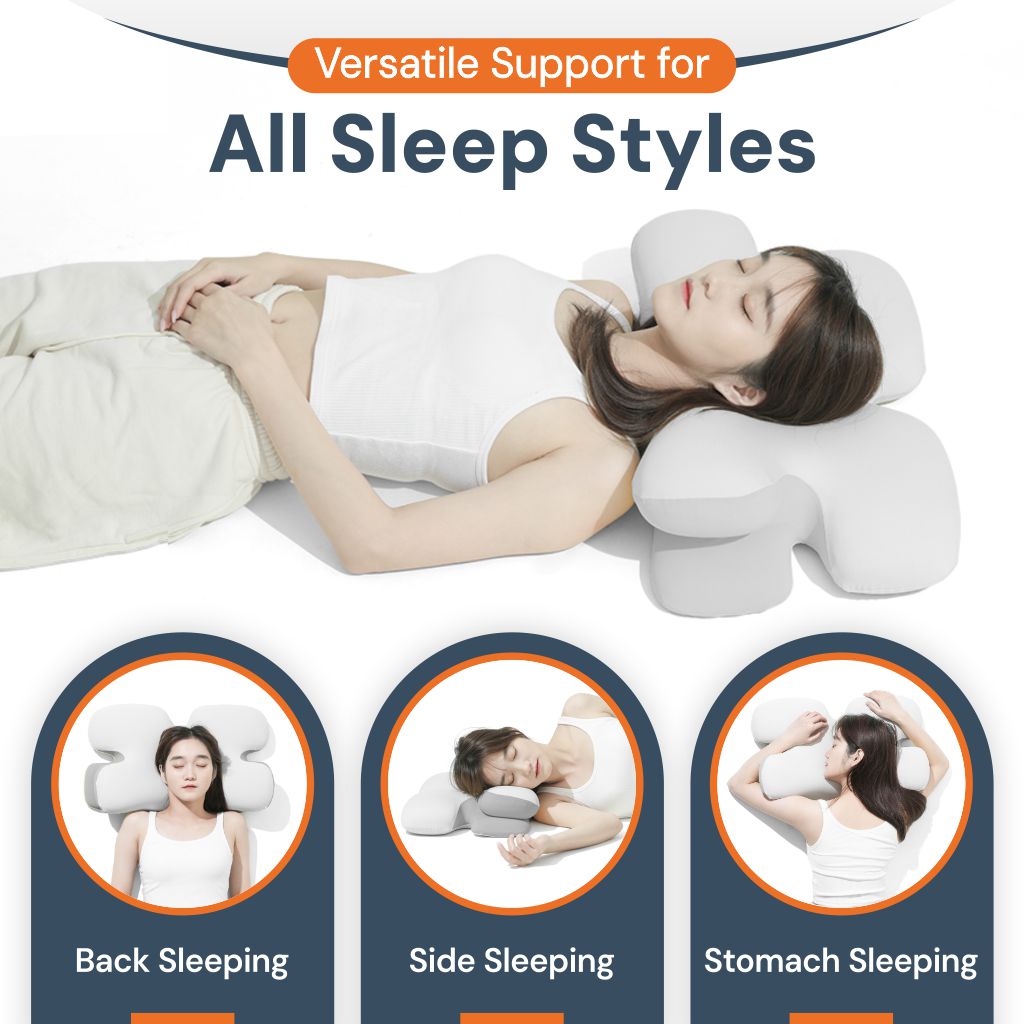 Side Sleeper Pillow – Ergonomic Memory Foam for Neck Pain Relief & Comfortable Sleep