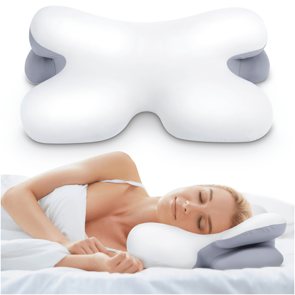 Side Sleeper Pillow – Ergonomic Memory Foam for Neck Pain Relief & Comfortable Sleep