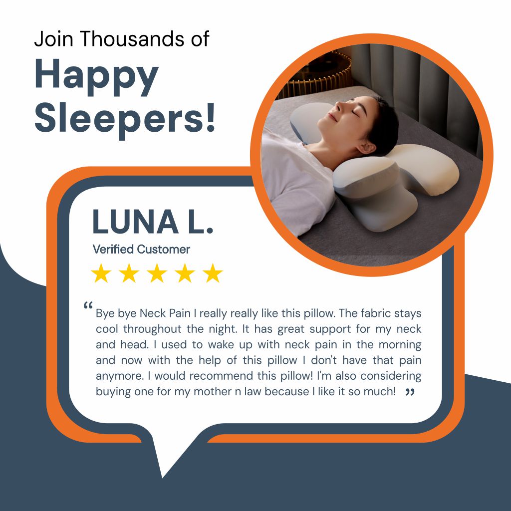 Side Sleeper Pillow – Ergonomic Memory Foam for Neck Pain Relief & Comfortable Sleep
