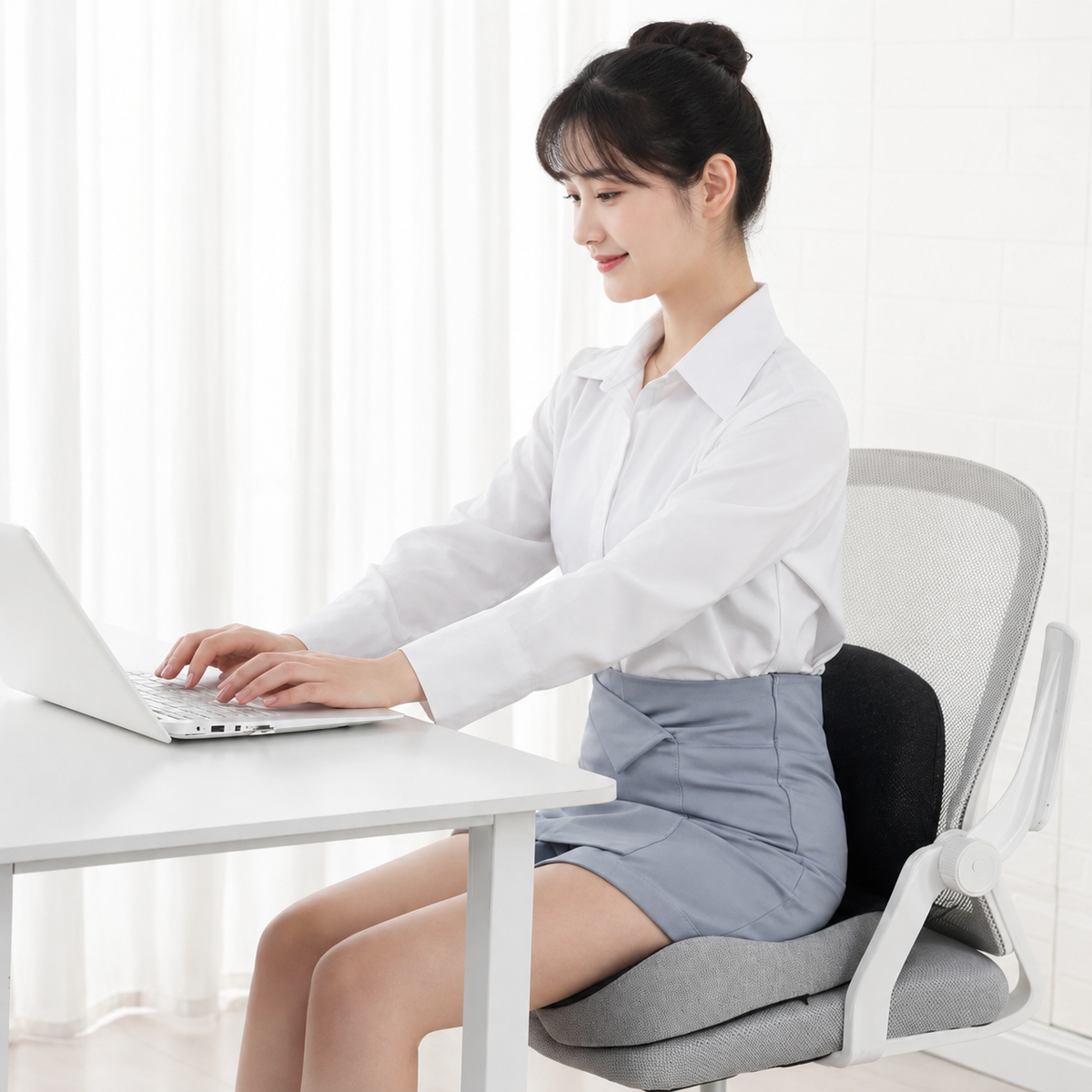 Seat Cushion | Ergonomic Memory Foam Seat Cushion | Pressure-Relieving & Non-Slip | ErgoComfort