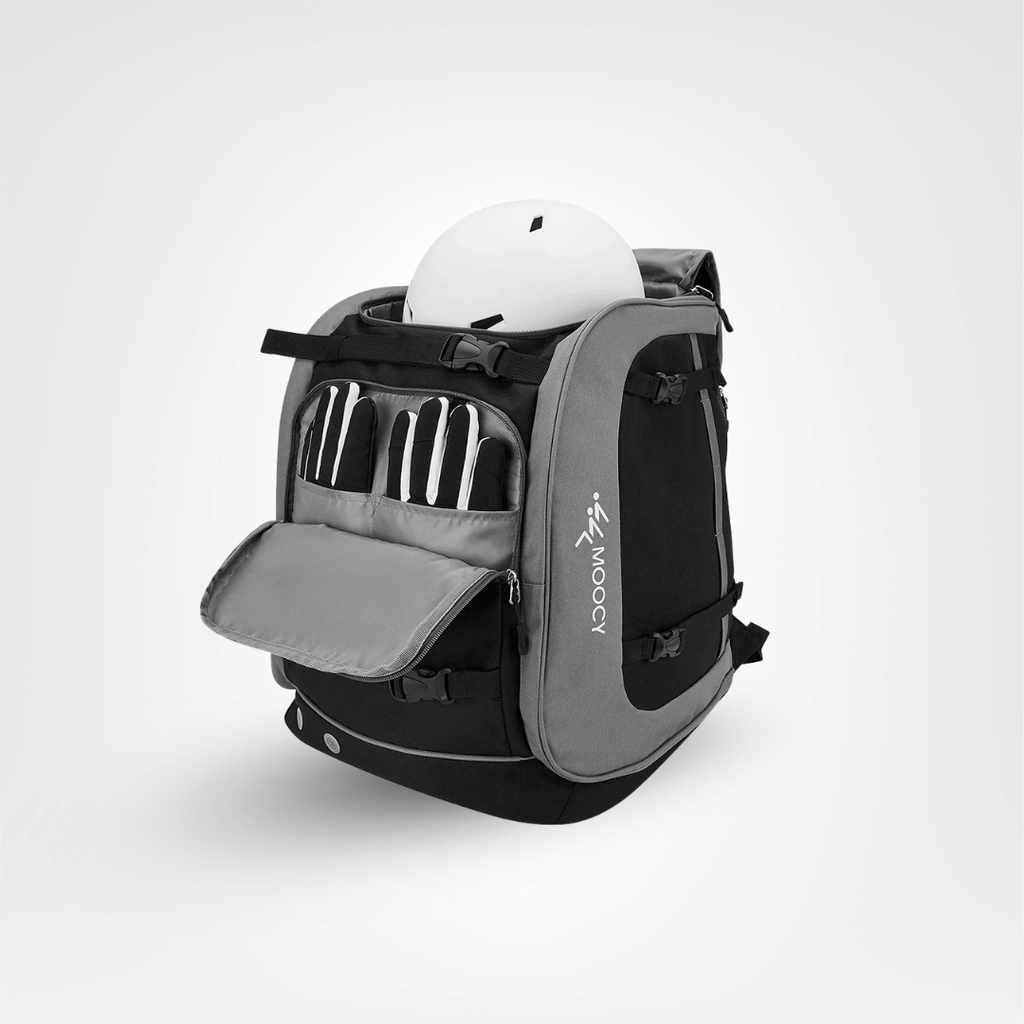 Ski Rucksack 65L | Skistiefeltasche mit Helmfach & Skibrillenfach | Oxford-Gewebe, verstellbare Trageriemen, Skihalterun