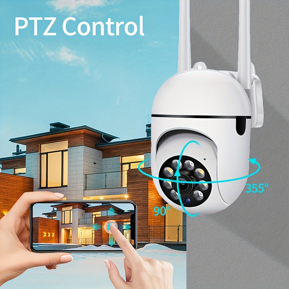 Smart Wireless Security Camera with 1080p HD, Color Night Vision & Two-Way Audio