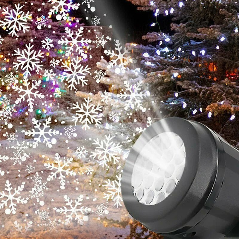 Snowflake Projector LED Christmas Light for Indoor and Outdoor Holiday Decor
