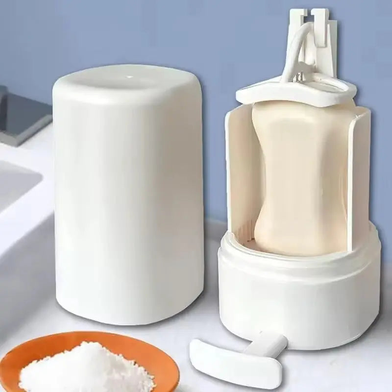 Soap Dispenser with Built-In Grater for Hygienic Use