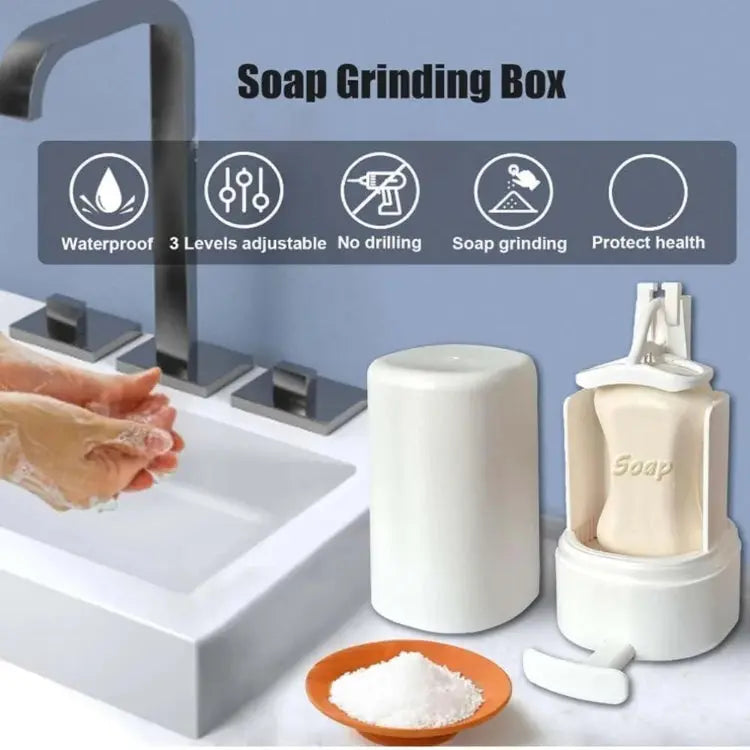 Soap Dispenser with Built-In Grater for Hygienic Use