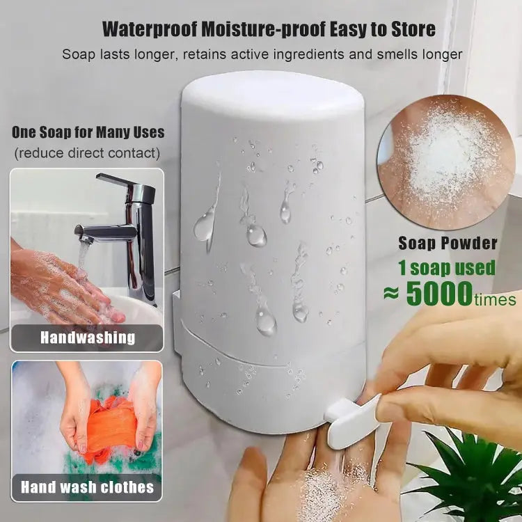 Soap Dispenser with Built-In Grater for Hygienic Use