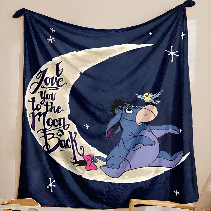 Soft Fleece Blanket with Eeyore Design – Available in Multiple Sizes for All Seasons