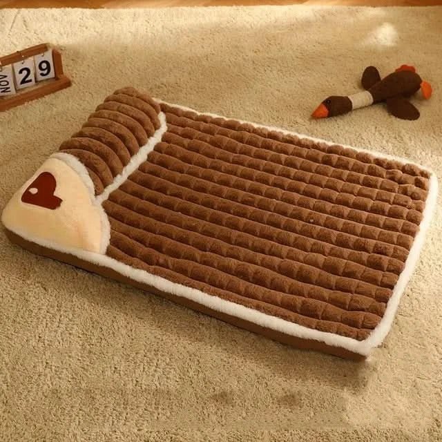 Soft plush dog bed for small & medium dogs