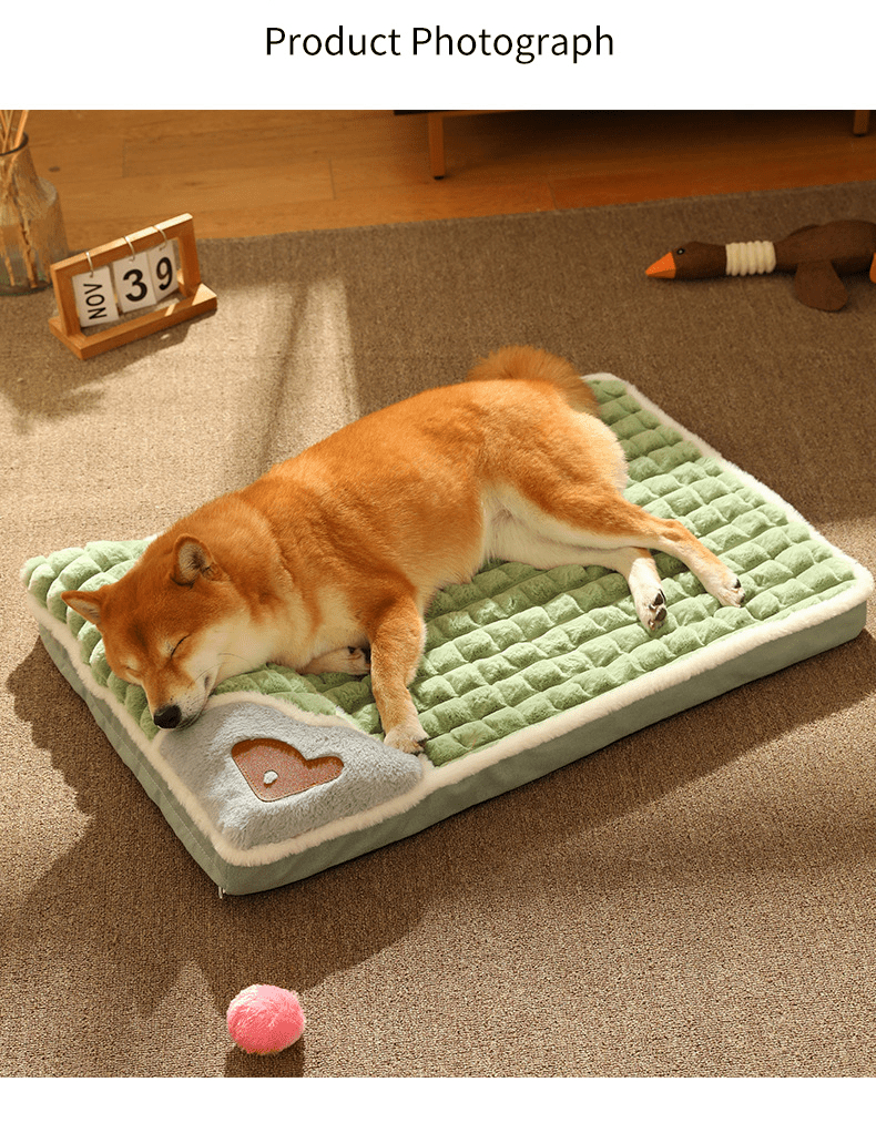 Soft plush dog bed for small & medium dogs