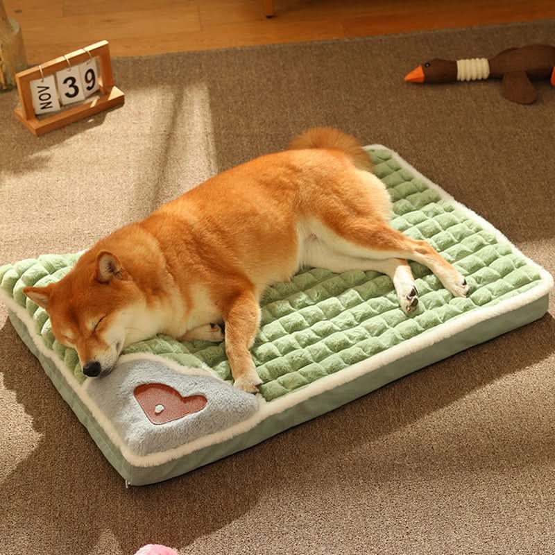 Soft plush dog bed for small & medium dogs