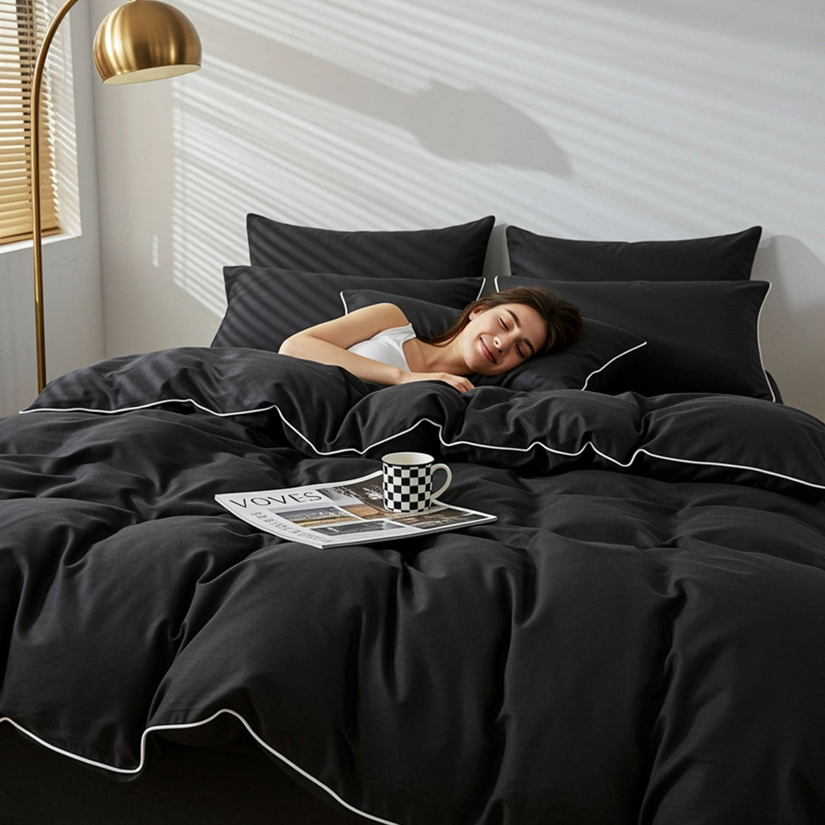 Soft Premium Bed Sheet Set for Full, Queen & King Beds
