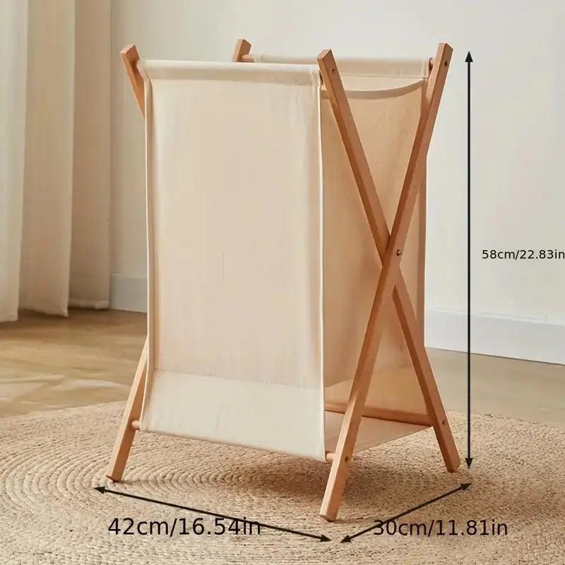 Solid Wood Laundry Basket