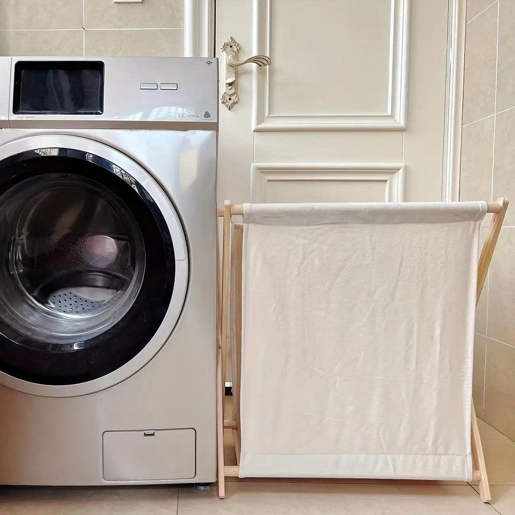 Solid Wood Laundry Basket