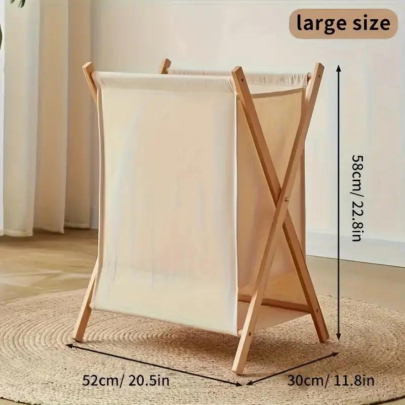 Solid Wood Laundry Basket