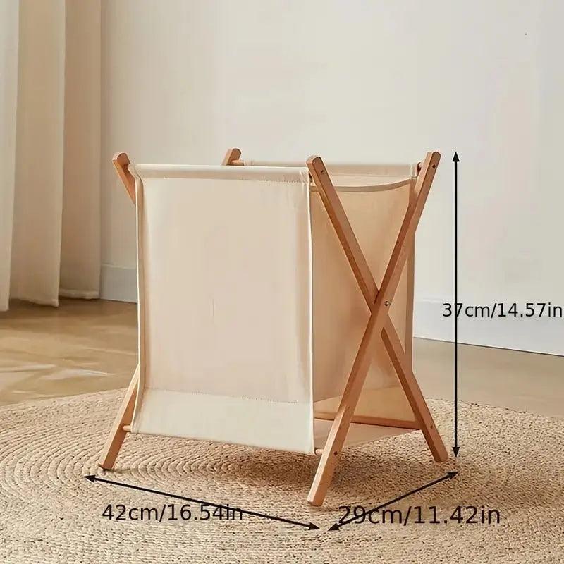 Solid Wood Laundry Basket