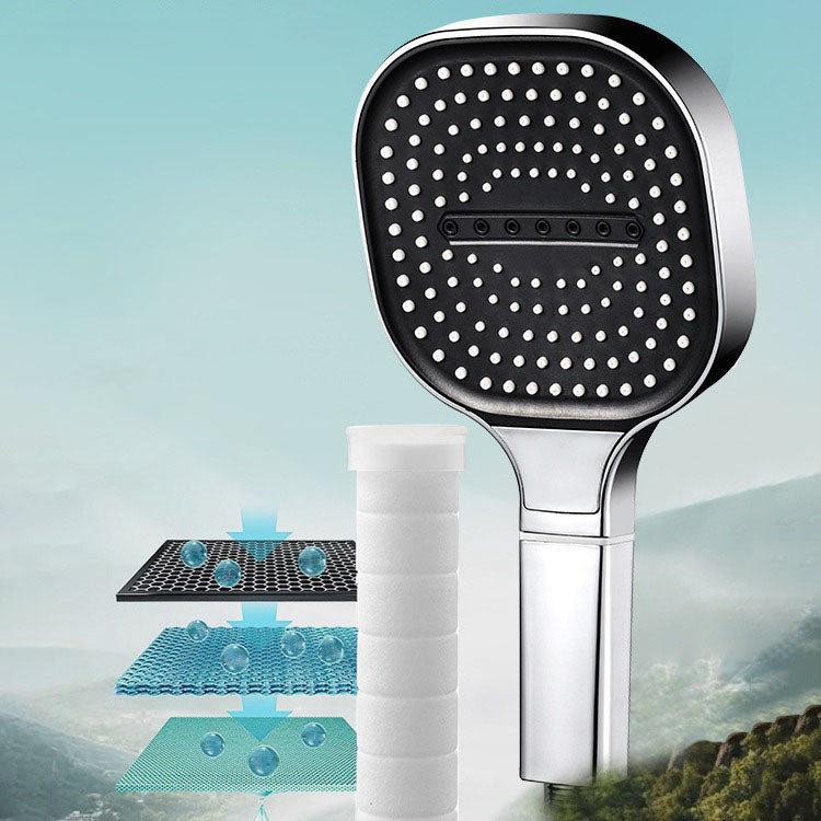 Square Filtered High-Pressure Handheld Shower Head