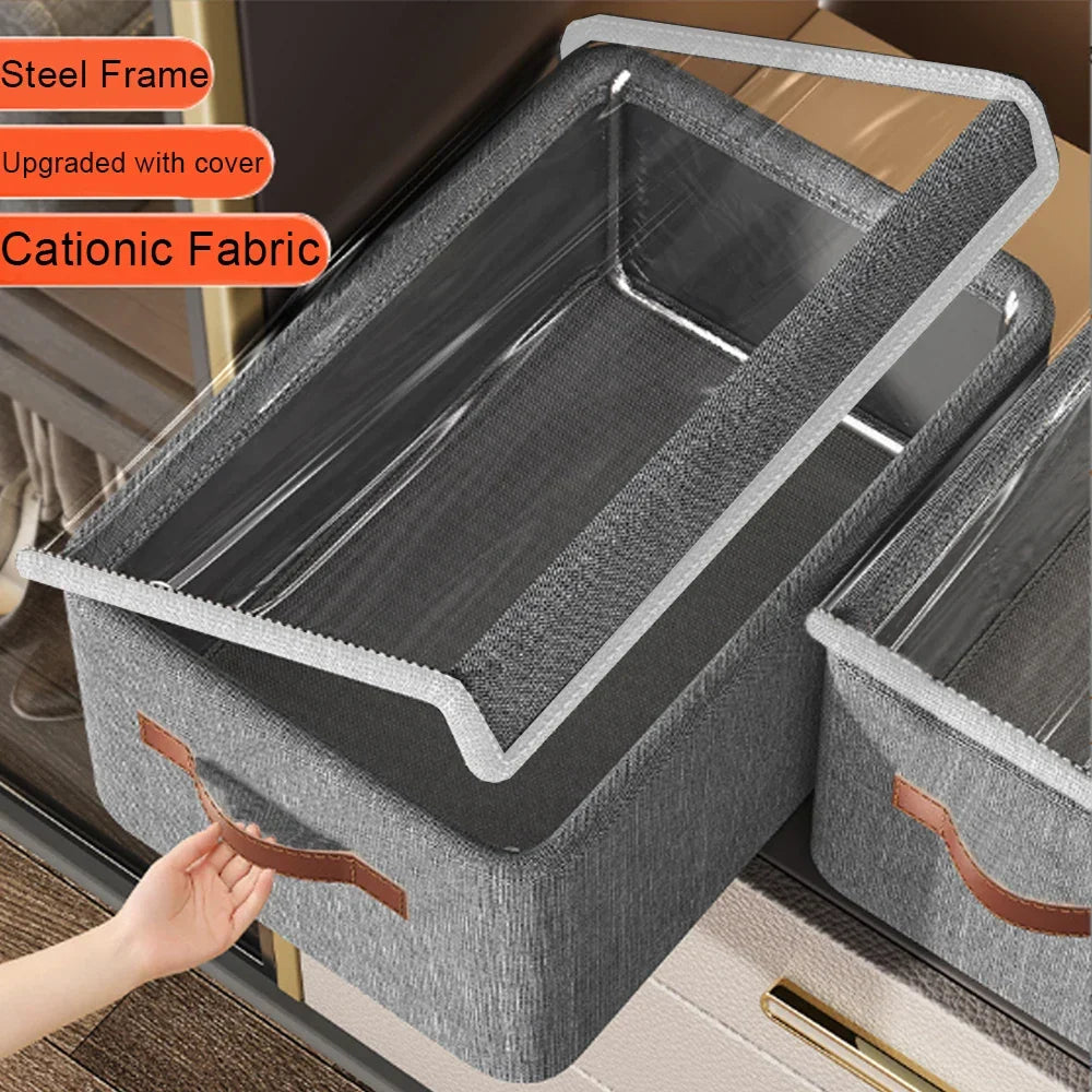 Stackable Storage Box with Lid and Handle – 47×28×20 cm