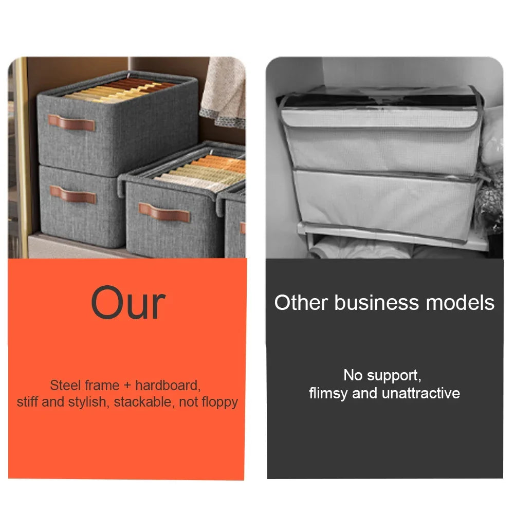 Stackable Storage Box with Lid and Handle – 47×28×20 cm