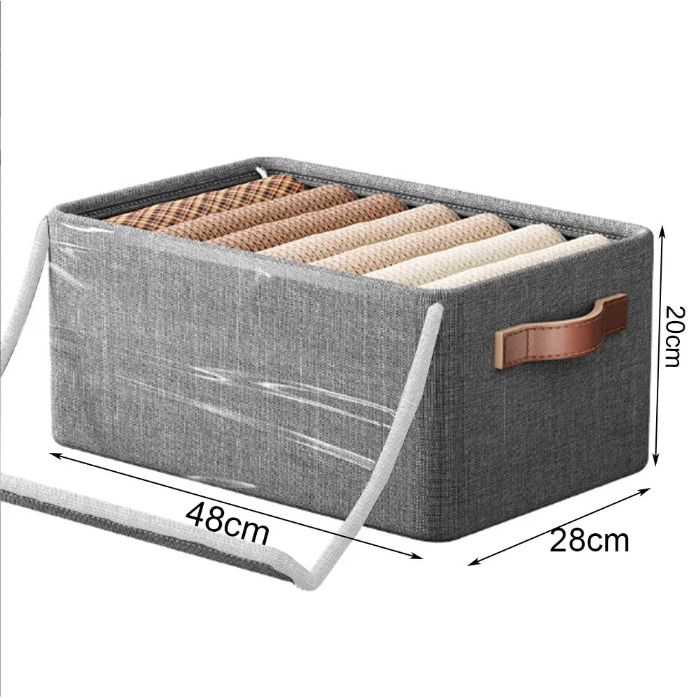 Stackable Storage Box with Lid and Handle – 47×28×20 cm