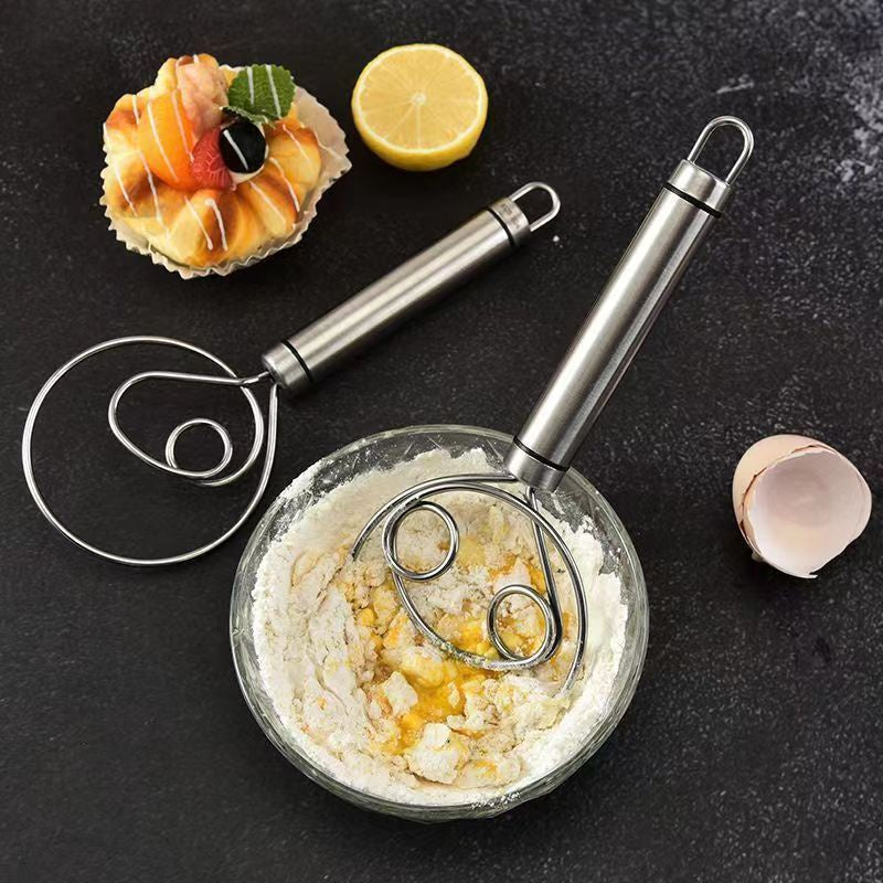 Stainless Steel Danish Dough Whisk for Bread Making