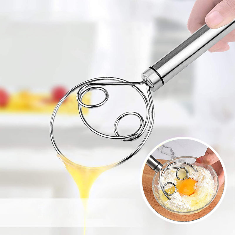 Stainless Steel Danish Dough Whisk for Bread Making