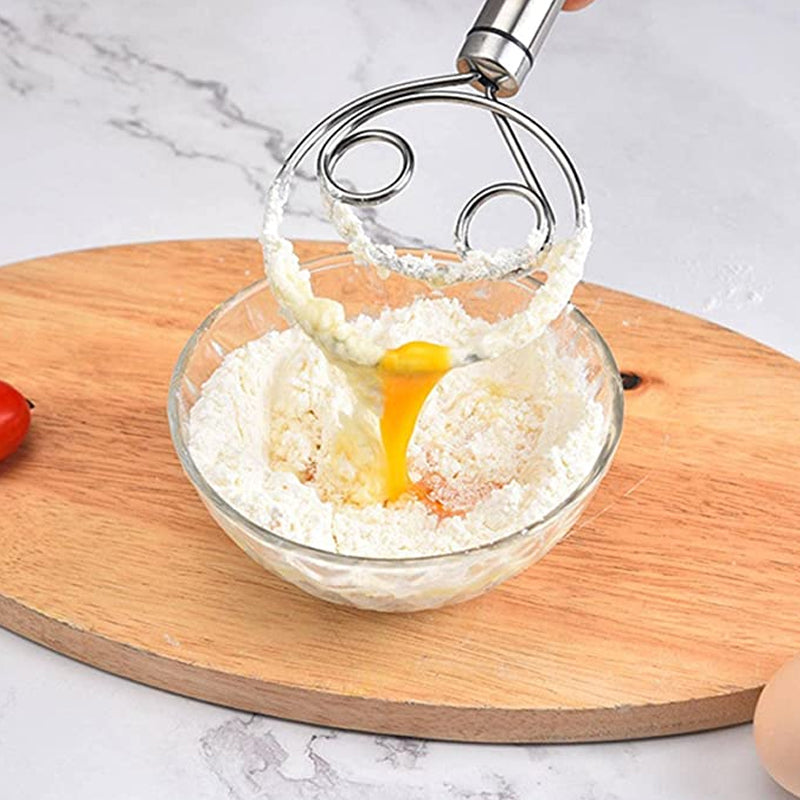 Stainless Steel Danish Dough Whisk for Bread Making