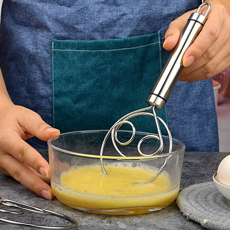 Stainless Steel Danish Dough Whisk for Bread Making