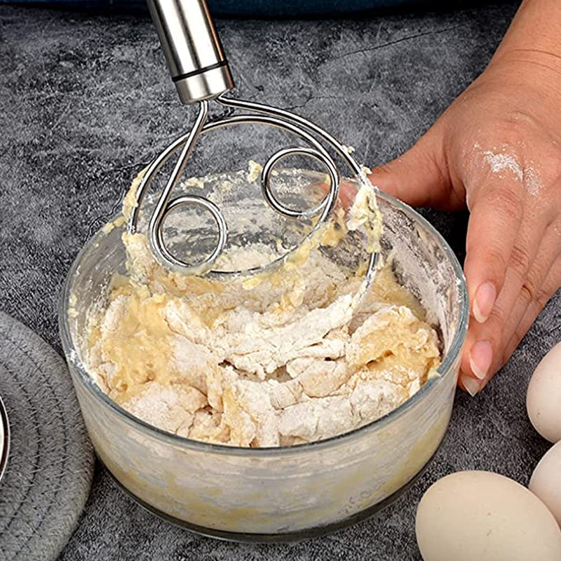 Stainless Steel Danish Dough Whisk for Bread Making