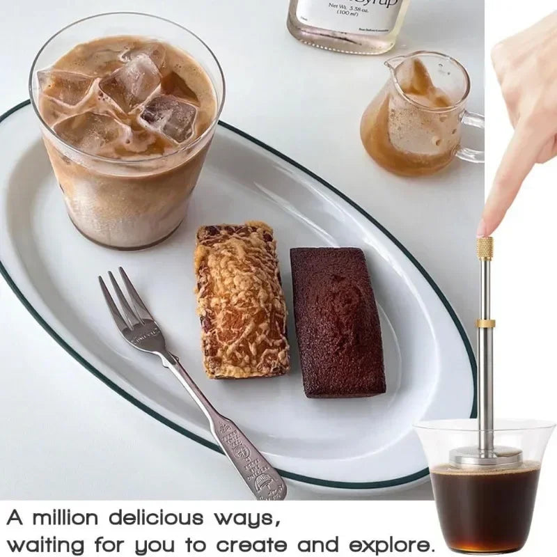 Stainless Steel Reusable French Press Tea & Coffee Infuser