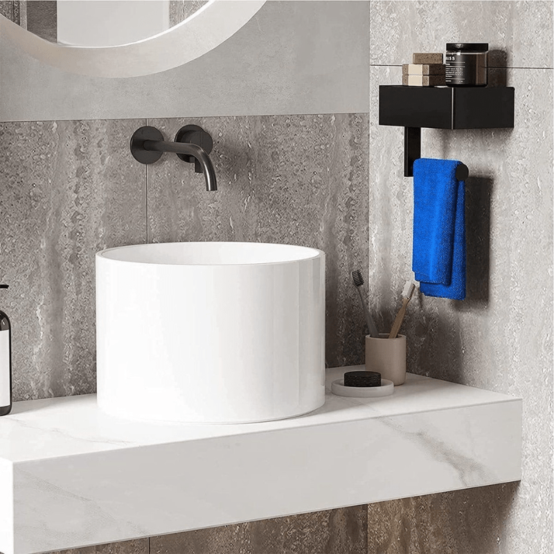 Stainless Steel Toilet Paper Holder with Multifunctional Storage Compartment