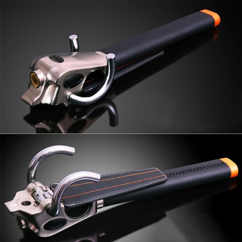 SteelGuard Steering Wheel Lock with Alarm – Triple Security Anti-Theft Protection