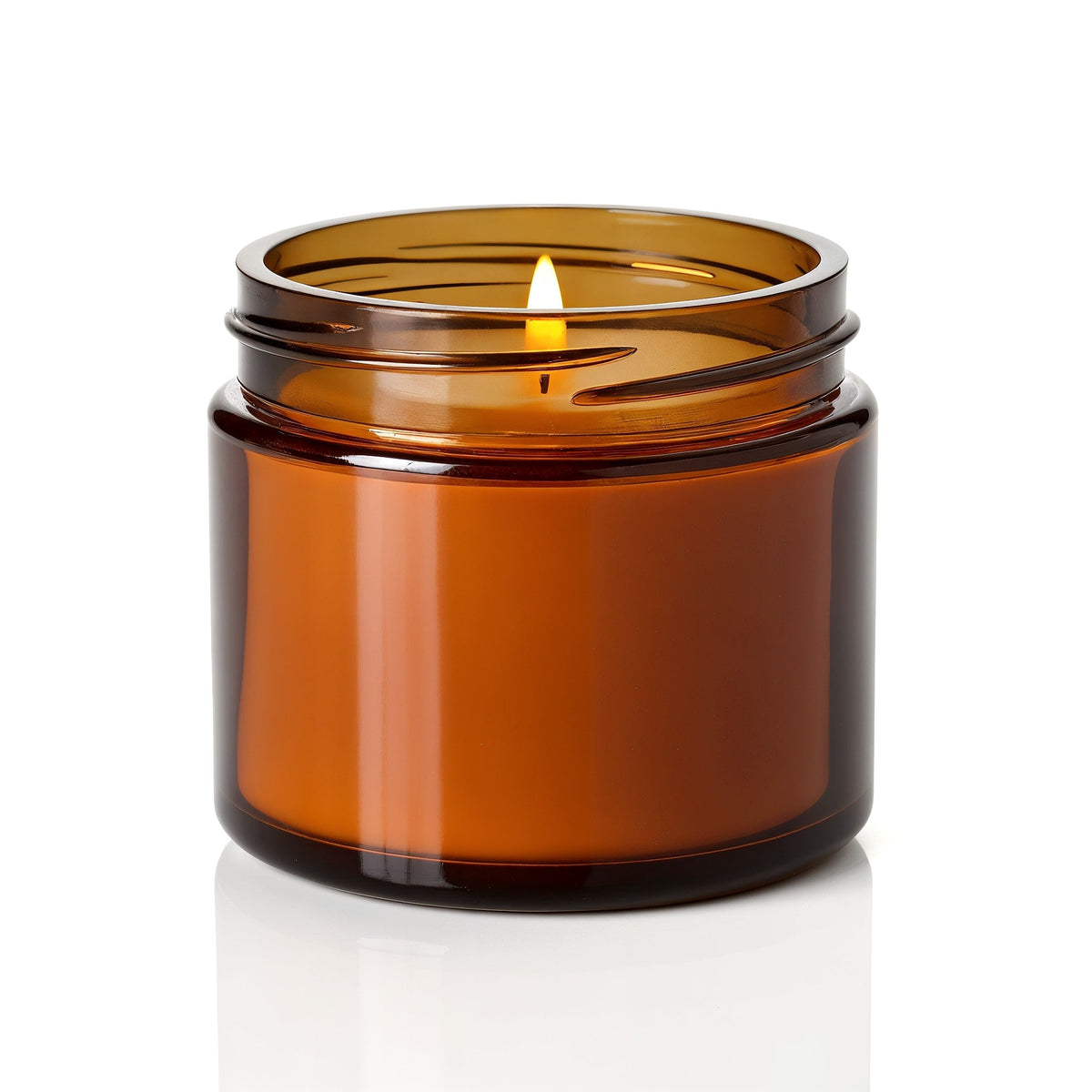 SHOPAVERLY Amber Nights Soy Candle in Amber Glass Jar