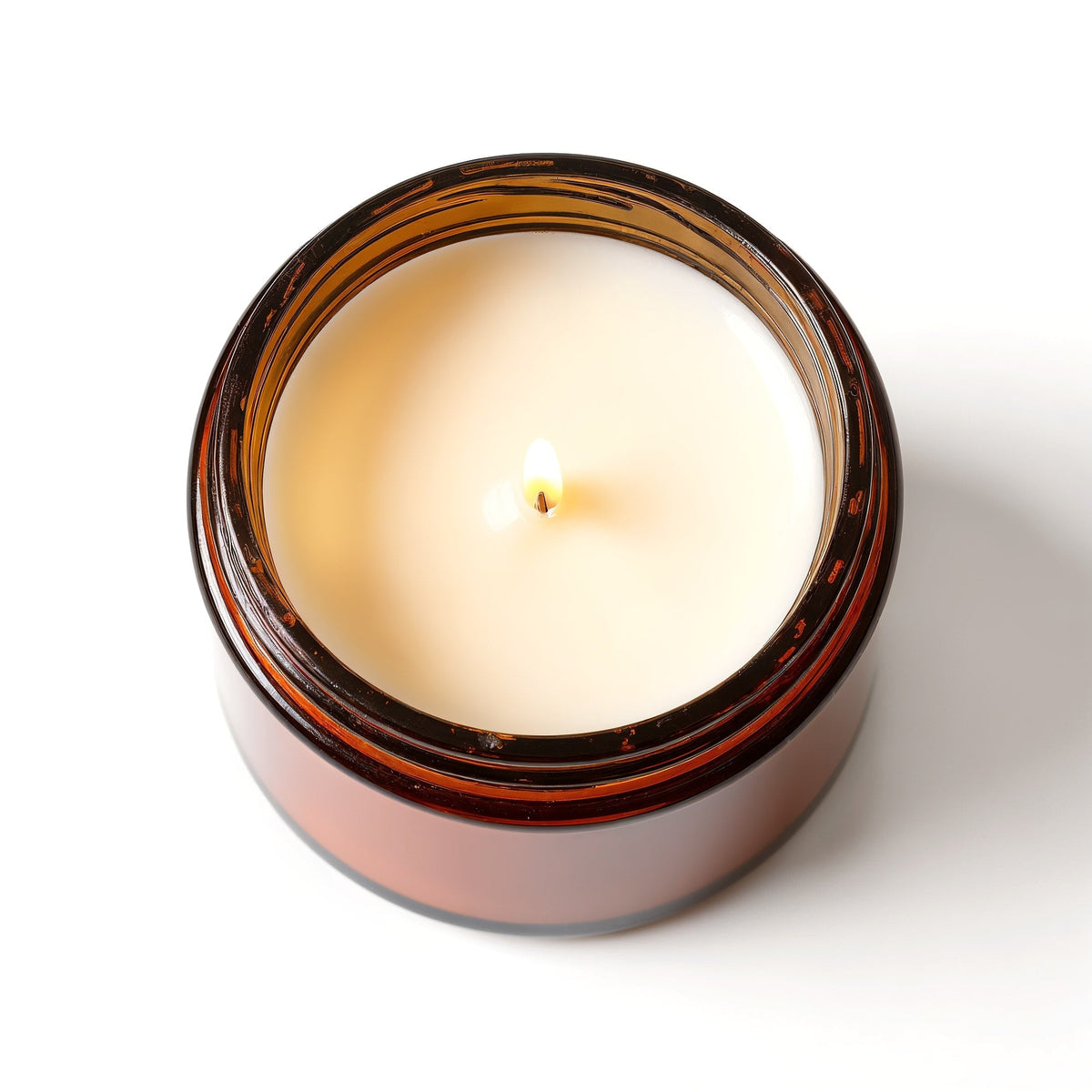 SHOPAVERLY Amber Nights Soy Candle in Amber Glass Jar
