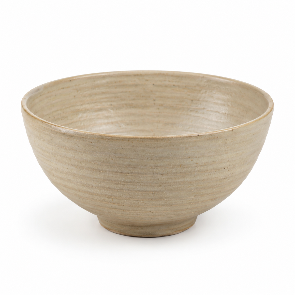 SHOPAVERLY Beige Ceramic Serving Bowl 10 inch Handcrafted