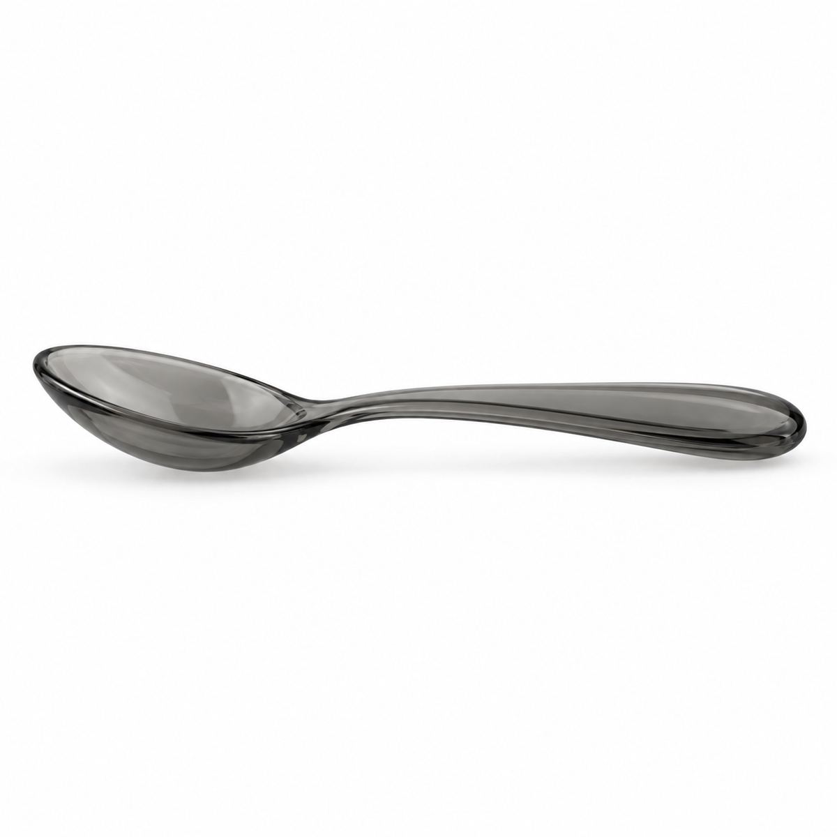 SHOPAVERLY Black Acrylic Soup Spoon 16 cm Lightweight