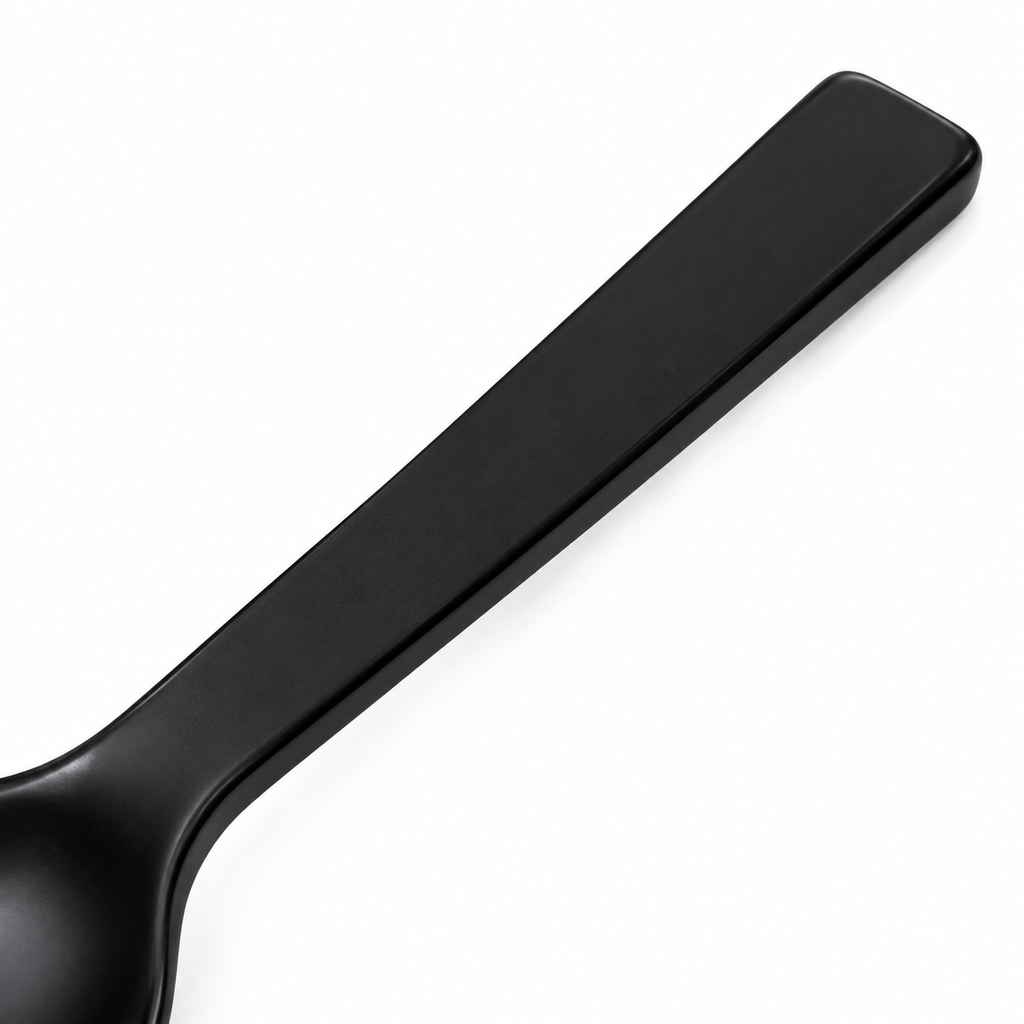 SHOPAVERLY Black Stainless Steel Table Spoon 20 cm Matte