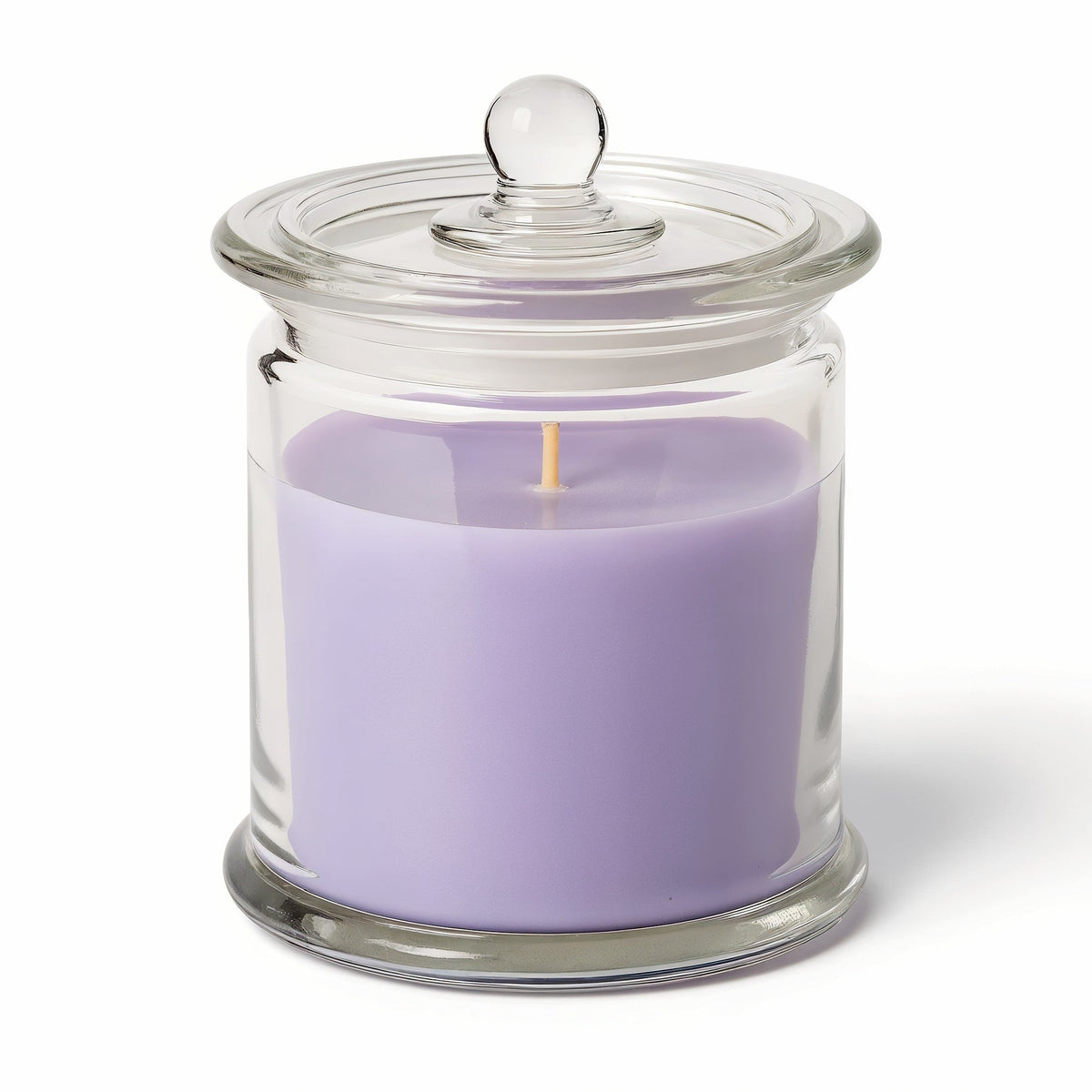SHOPAVERLY Lavender Fields Soy Candle in a Clear Glass Jar