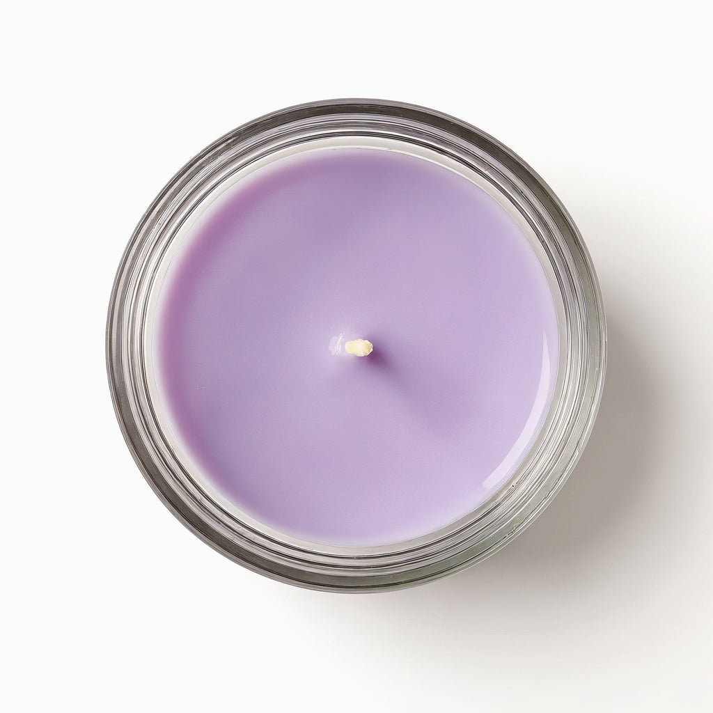 SHOPAVERLY Lavender Fields Soy Candle in a Clear Glass Jar