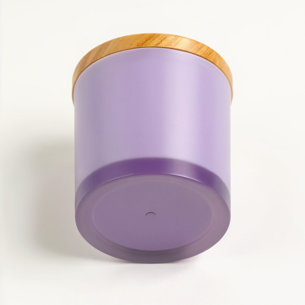 SHOPAVERLY Lavender Fields Soy Candle in Matte Glass Jar